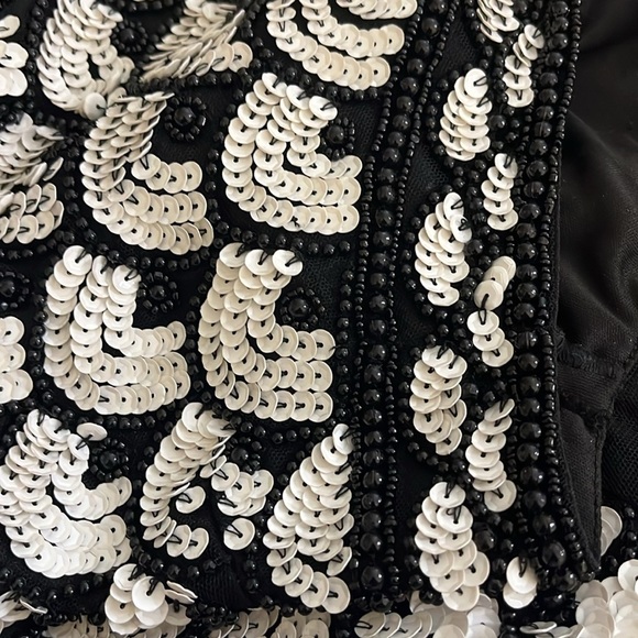 ASOS | New Haley sequin & beaded short romper Halter neckline Women’s size 14 - Picture 9 of 14